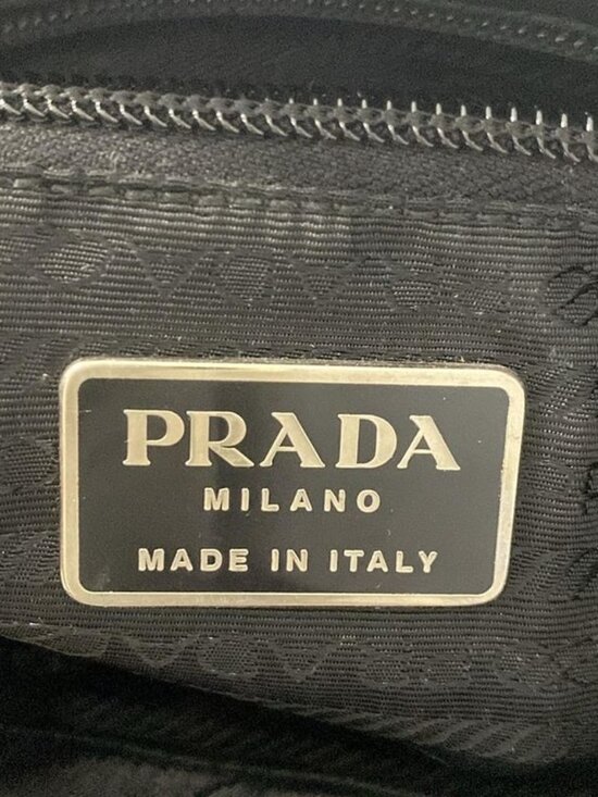 Prada Tote Dark Green Black Plastic Chain X - Picture 9 of 12